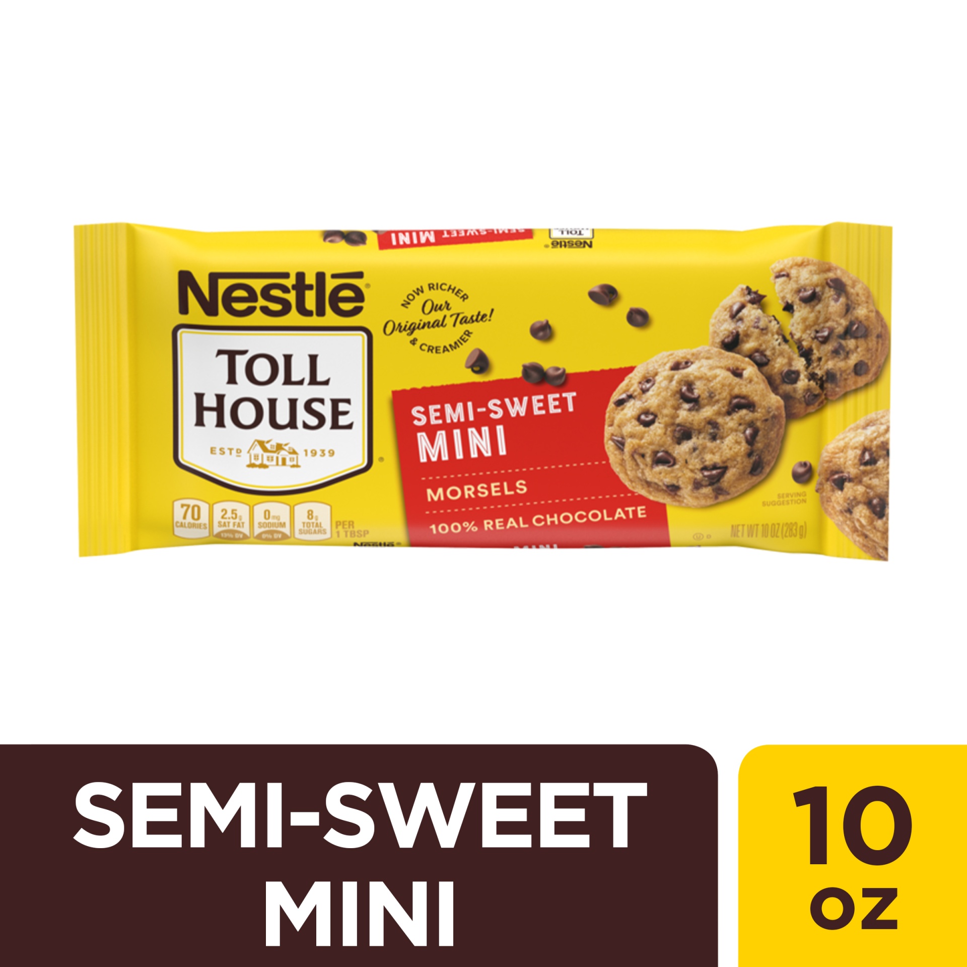 slide 2 of 9, Nestlé Toll House Semisweet Chocolate Mini Morsels, 10 oz