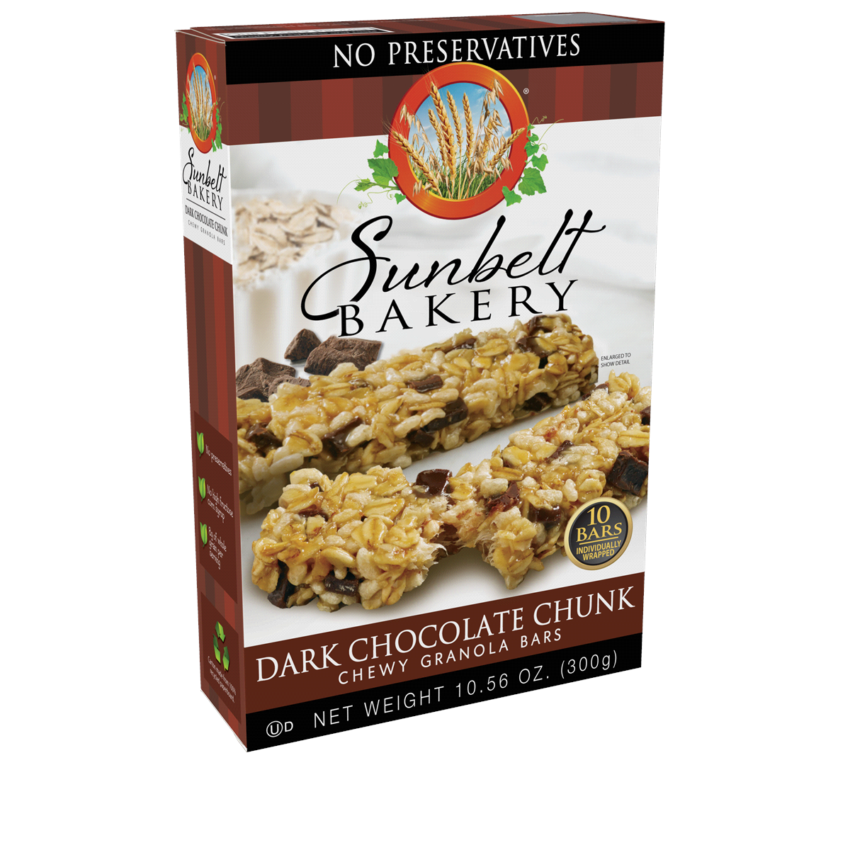 slide 3 of 3, Sunbelt Bakery Granola Bar Dark Chocolate Chunk, 10 ct