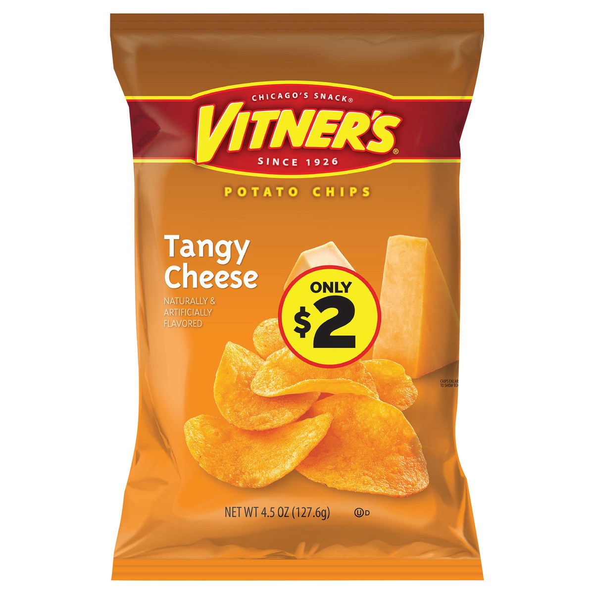 slide 1 of 1, Vitner's Vitner's Tangy Cheese Potato Chip - 4.5 oz, 4.5 oz
