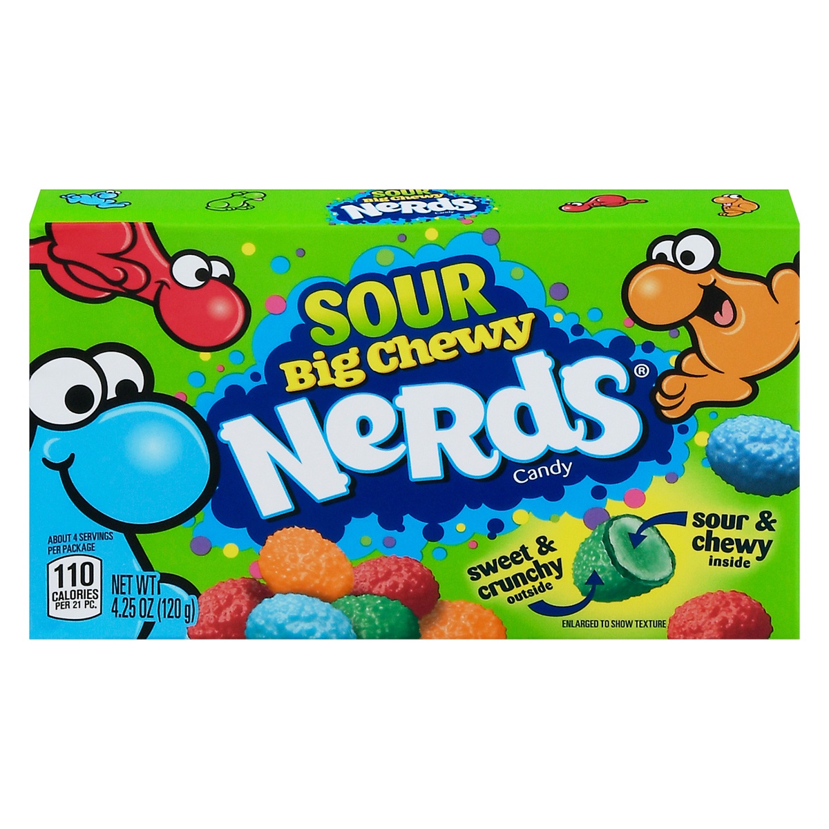 slide 1 of 11, Nerds Sour Big Chewy Candy, 4.25 oz