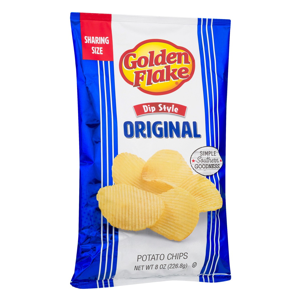 slide 13 of 13, Golden Flake Dip Style Sharing Size Original Potato Chips 8 oz, 8 oz