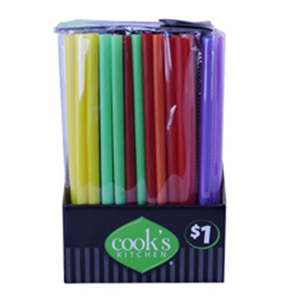 slide 1 of 1, Cook's Kitchen Milkshake Straws, 25 ct