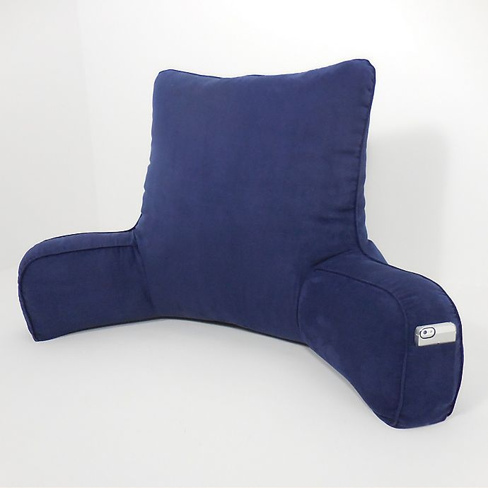 slide 2 of 3, Arlee Home Fashions Suede Oversized Backrest Pillow - Eclipse, 1 ct