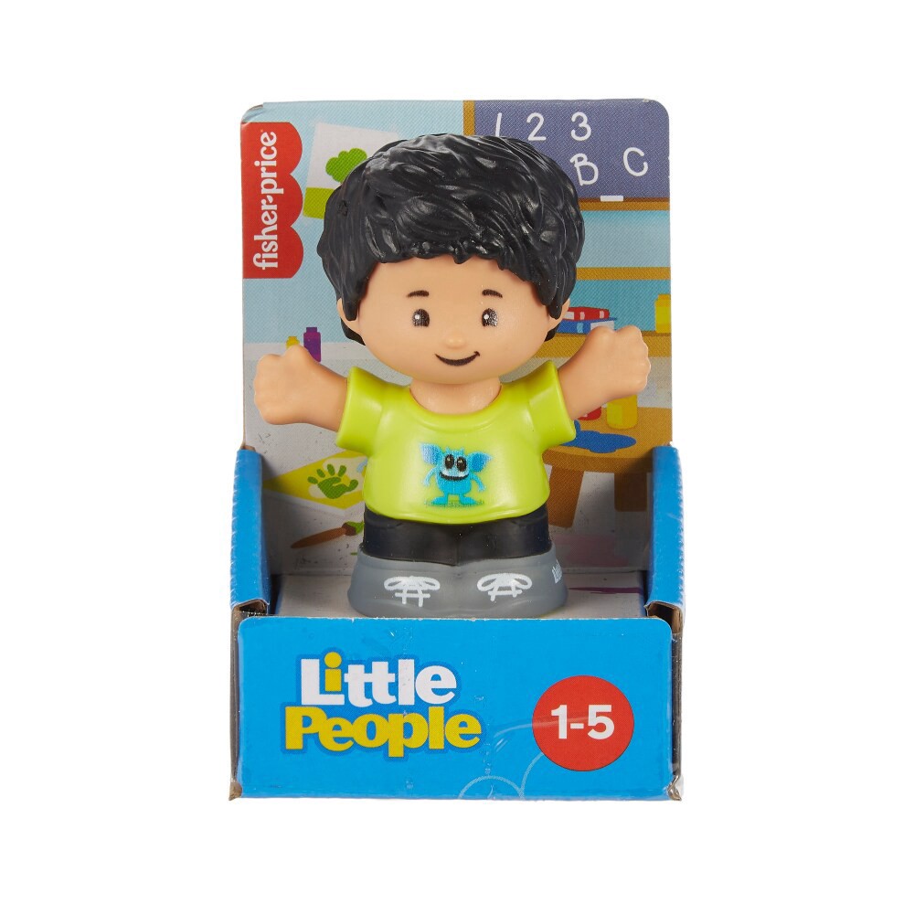 slide 1 of 3, Fisher-Price Little People Boy in Monster Shirt Toddler Toy, 1 ct