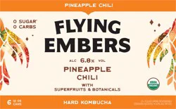 Flying Embers Pineapple Chili Hard Kombucha