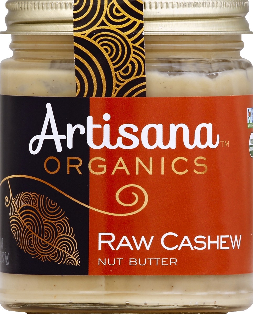 slide 2 of 2, Artisana Raw Cashew Butter, 8 oz