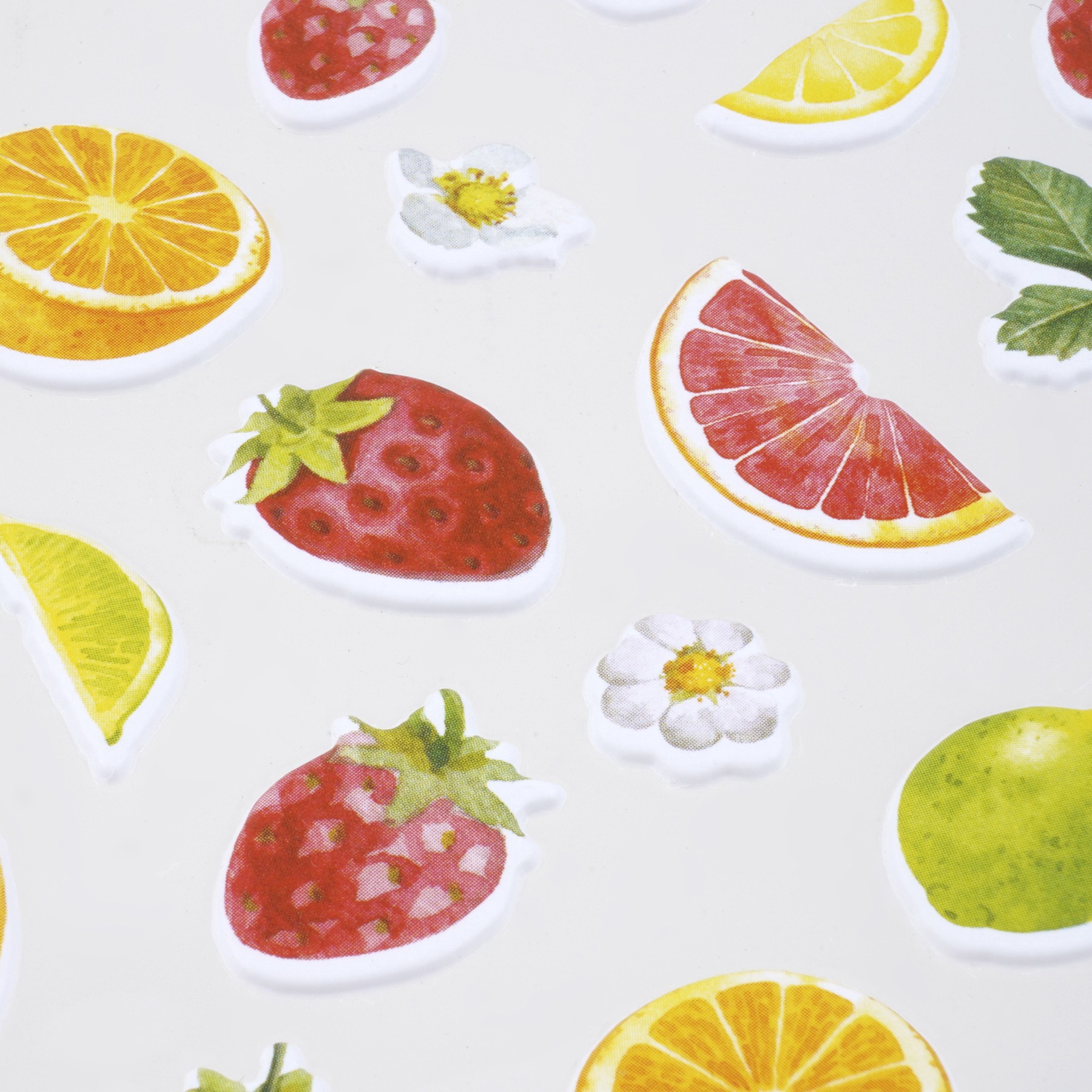slide 2 of 4, Citrus Fruit Puffy Stickers By Recollections, 4 in x 8.5 in