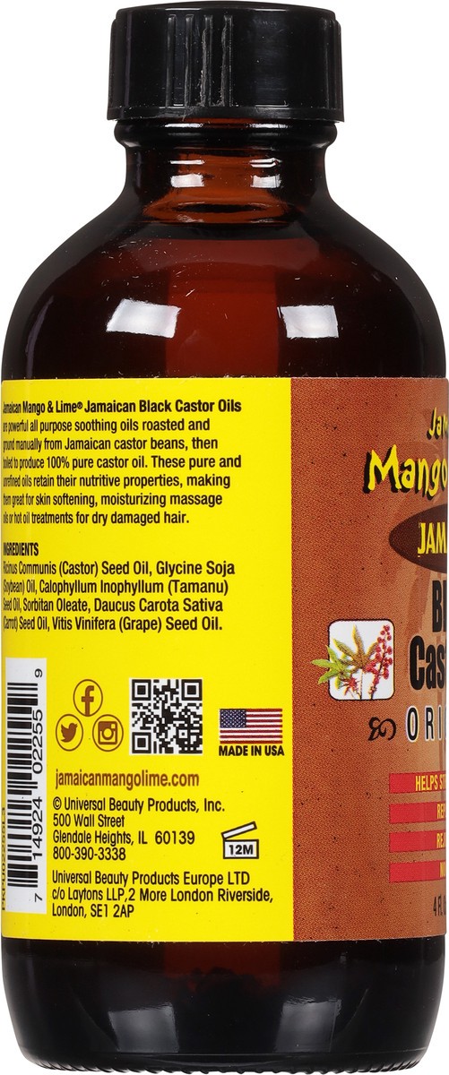 slide 8 of 9, Jamaican Mango & Lime Original Jamaican Black Castor Oil 4 fl oz, 4 fl oz