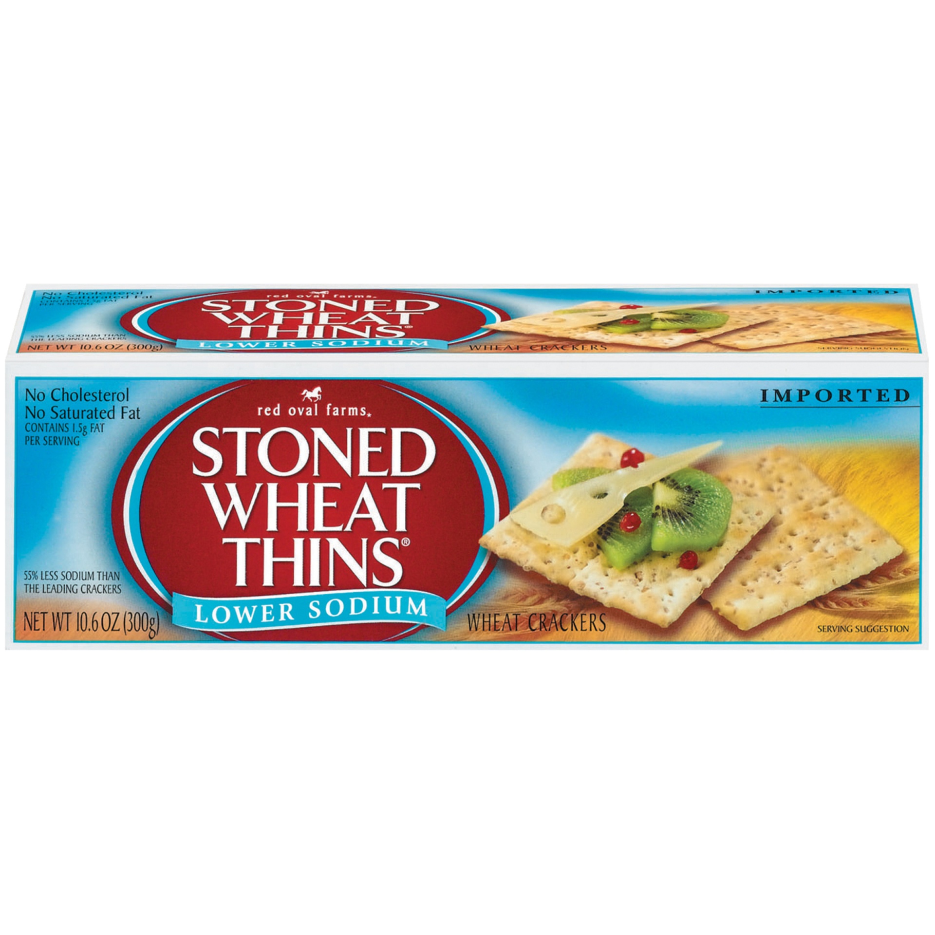 slide 1 of 7, Stoned Wheat Thins Low Sodium Crackers, 10.6 oz, 0.66 lb