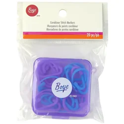 Boye Stitch Markers Carabiner Plastic Cool Colors 20 Per Pack