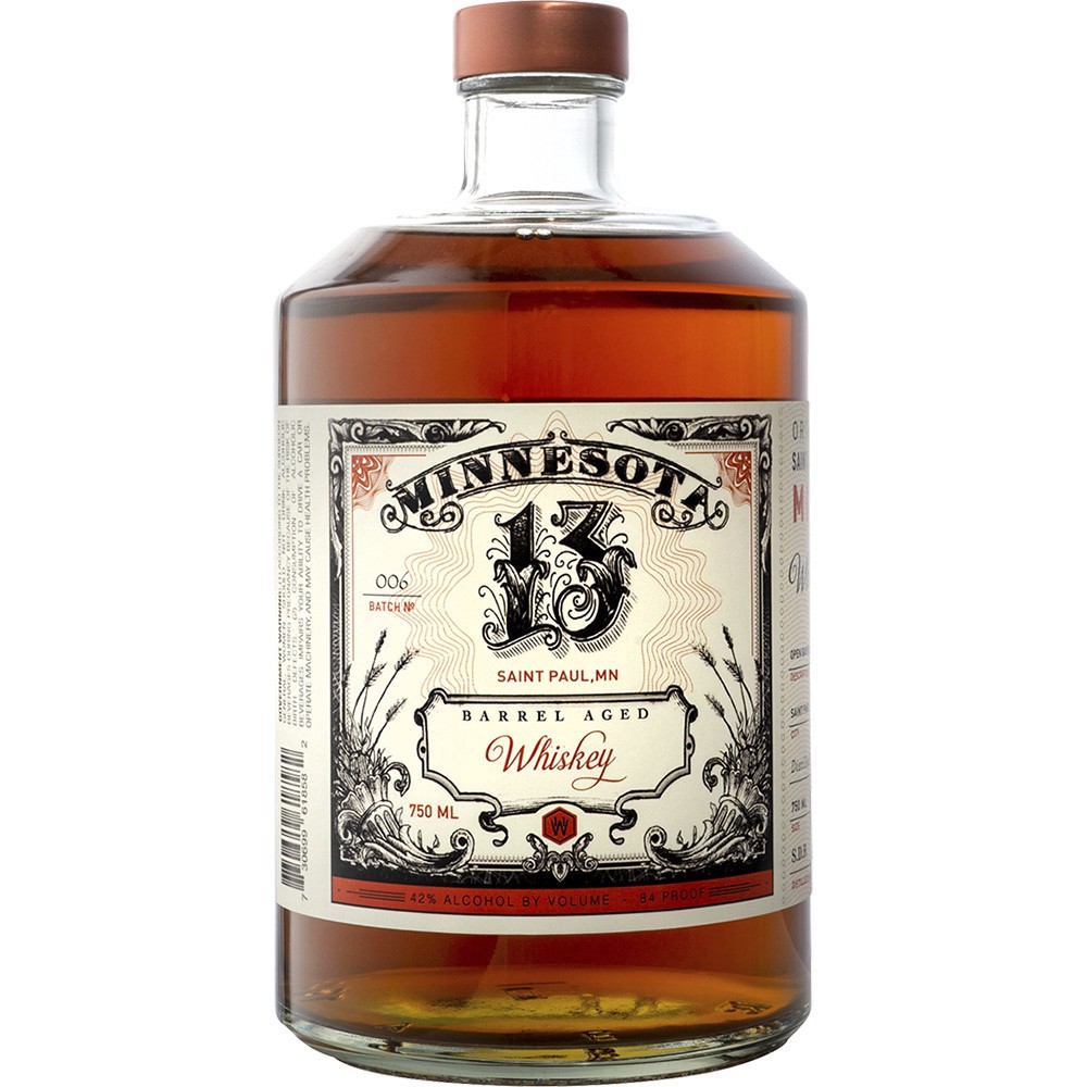 slide 1 of 1, Minnesota 13 Barrel Aged Whiskey, 750 ml