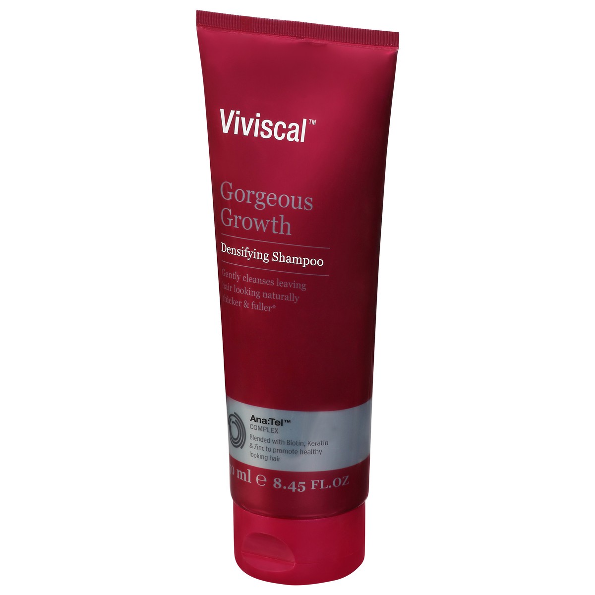 slide 5 of 9, Viviscal Gorgeous Growth Densifying Shampoo for Thicker, Fuller Hair | Ana:Tel Proprietary Complex with Keratin, Biotin, Zinc | 8.45 Ounce, 8.45 fl oz