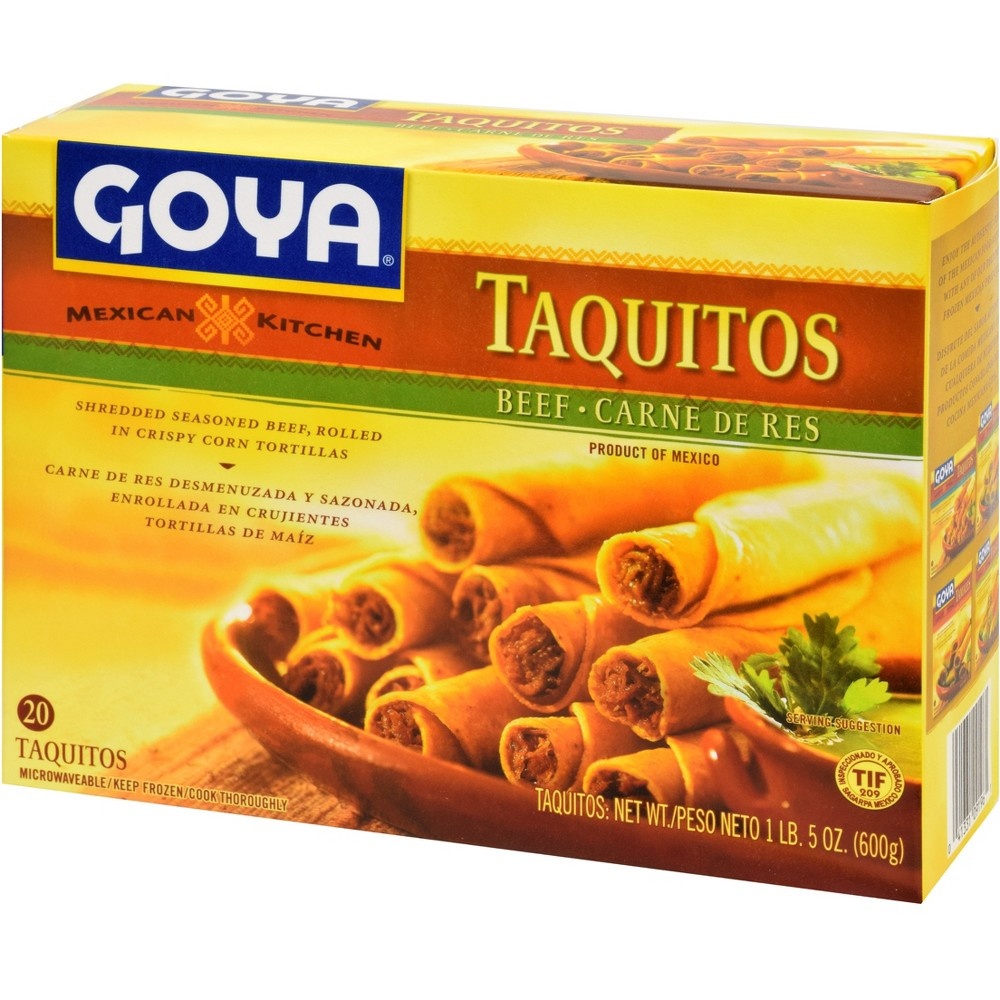 slide 2 of 4, Goya Mexican Kitchen Beef Taquitos, 20 ct