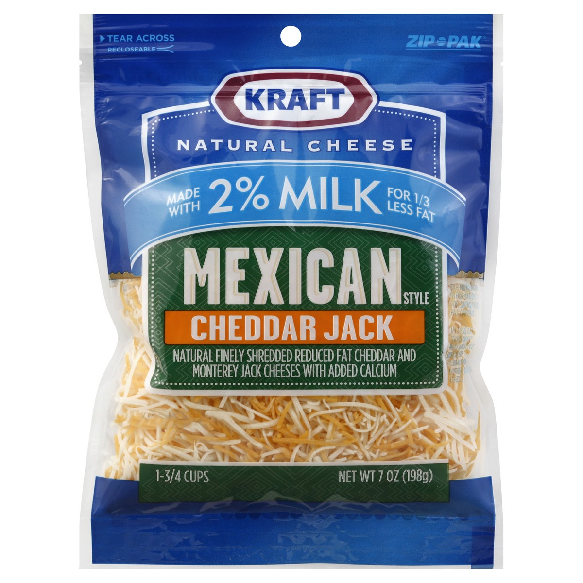 slide 3 of 3, Kraft Finely Shredded Cheese 7 oz, 7 oz