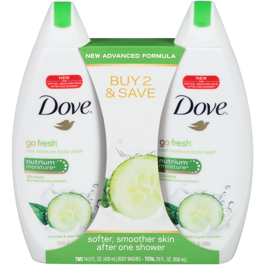 slide 1 of 1, Dove Body Wash 2 ea, 2 ct