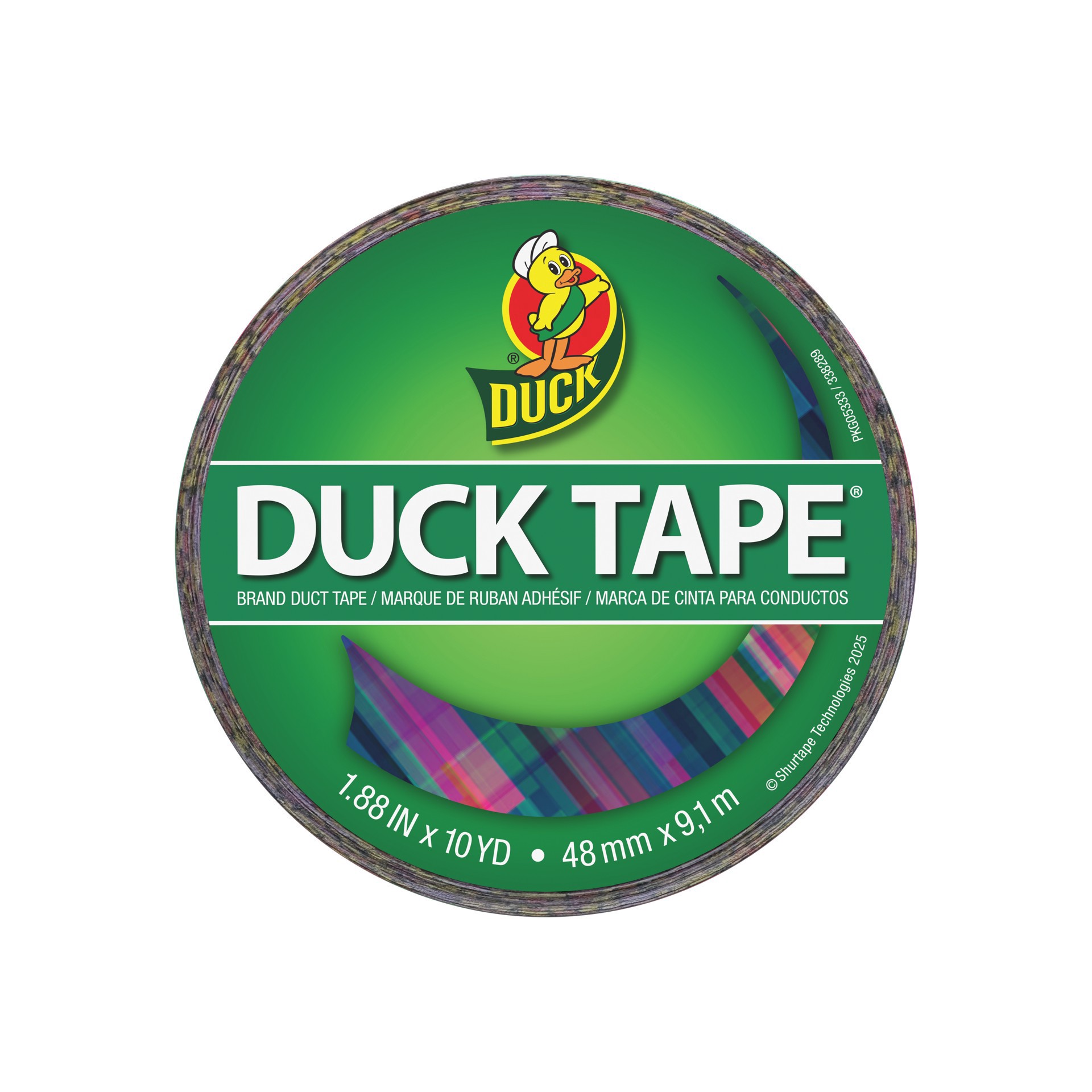 slide 2 of 4, Duck Brand 10yd. Digital Glitch Print Duct Tape, 1.88 in x 10 yd