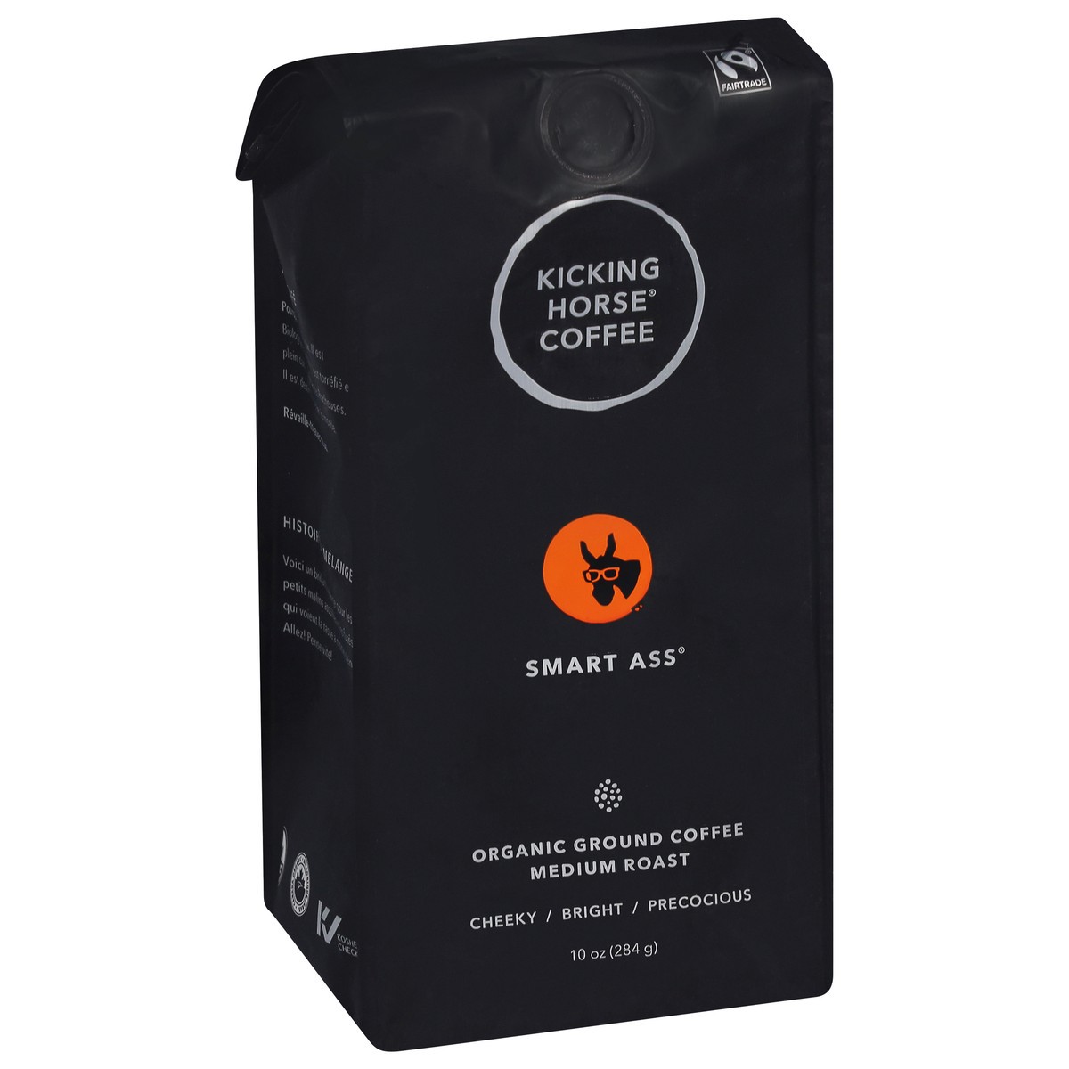 slide 2 of 9, Kicking Horse Coffee Kicking Horse Smart Ass Medium Roast Ground Coffee, 10 oz