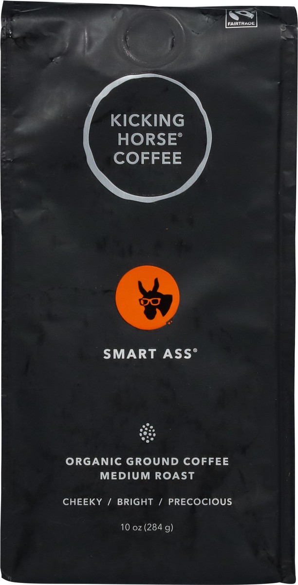 slide 6 of 9, Kicking Horse Coffee Kicking Horse Smart Ass Medium Roast Ground Coffee, 10 oz