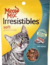 Meow Mix Irresistibles Cat Treats, Soft With Salmon, 3-Ounce Bag