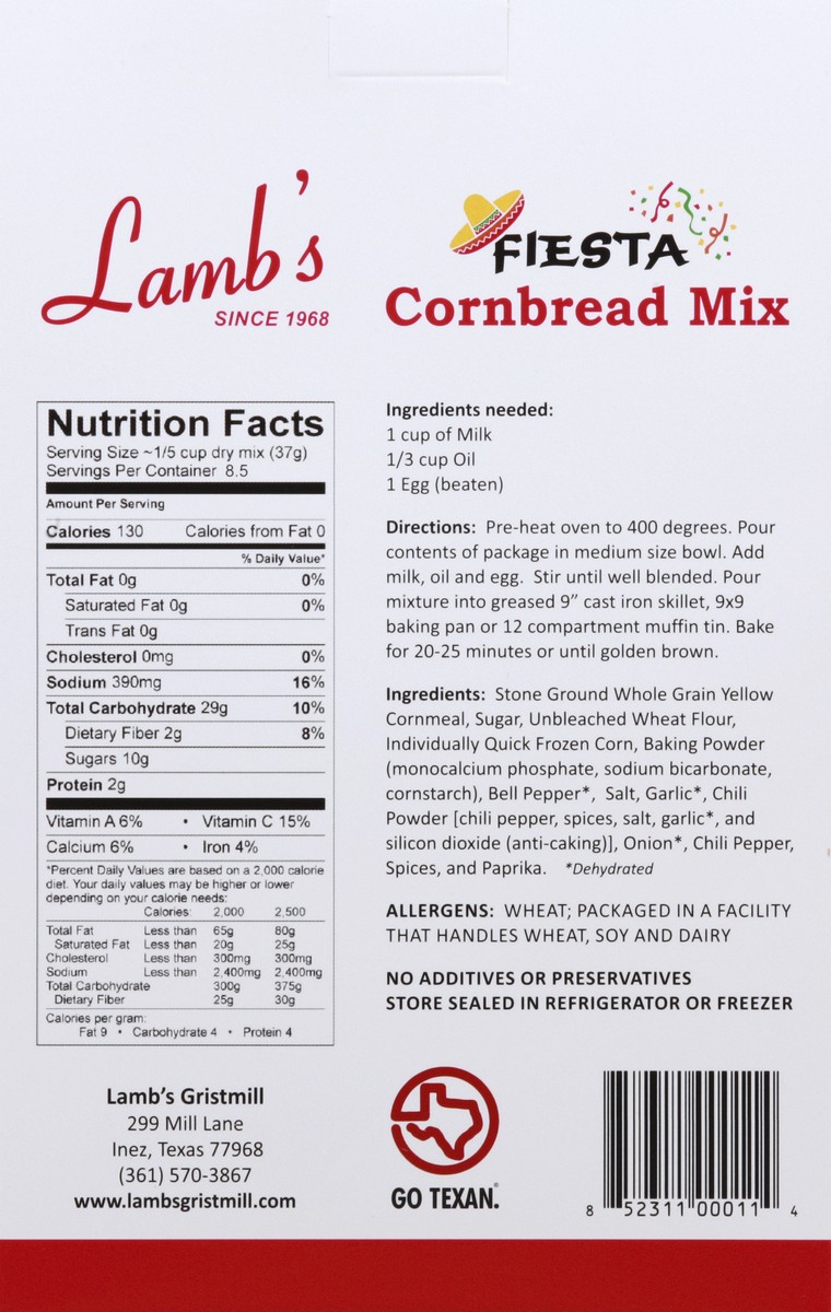 slide 6 of 6, Lamb's Cornbread Mix 11 oz, 11 oz