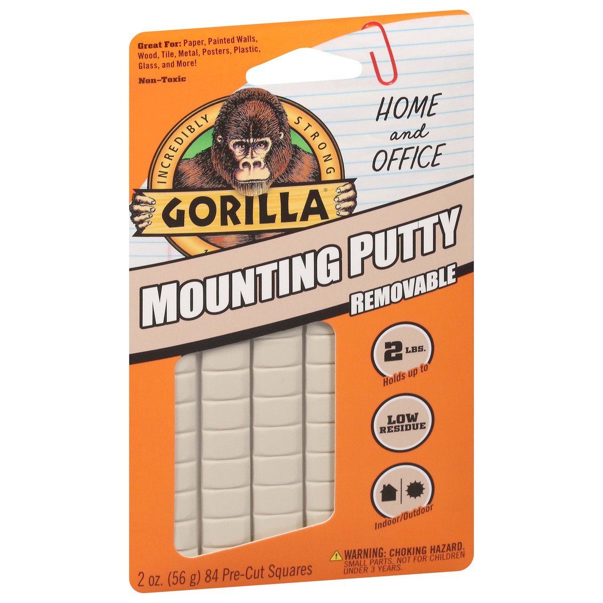 slide 3 of 11, Gorilla Removable Mounting Putty 84 ea, 84 ct