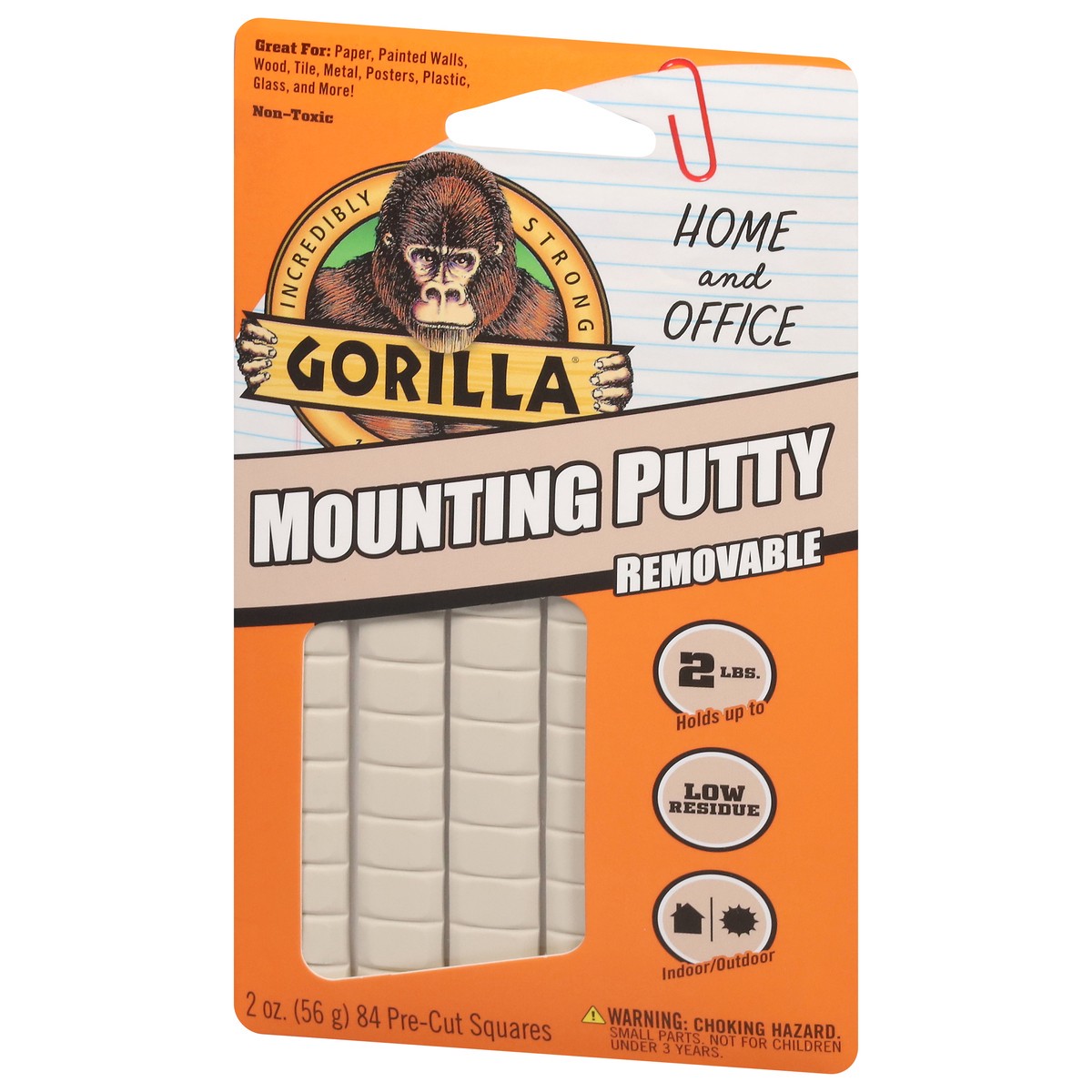 slide 2 of 11, Gorilla Removable Mounting Putty 84 ea, 84 ct