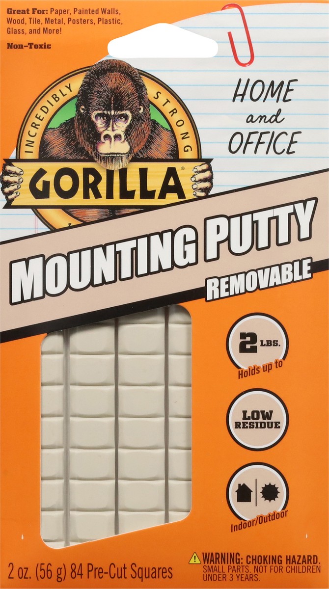 slide 10 of 11, Gorilla Removable Mounting Putty 84 ea, 84 ct