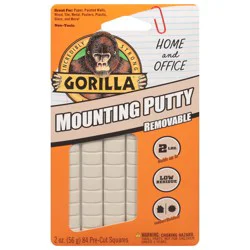 Gorilla Removable Mounting Putty - 84 ct