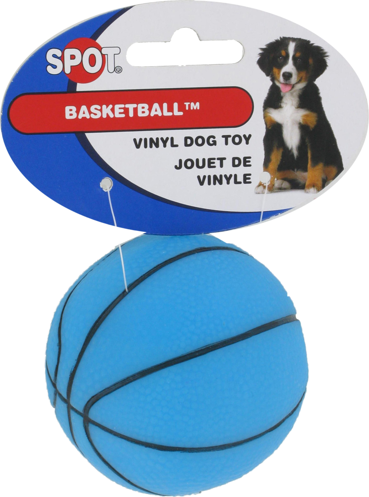 slide 2 of 4, SPOT Dog Toy Basketball Vinyl, 3 ct