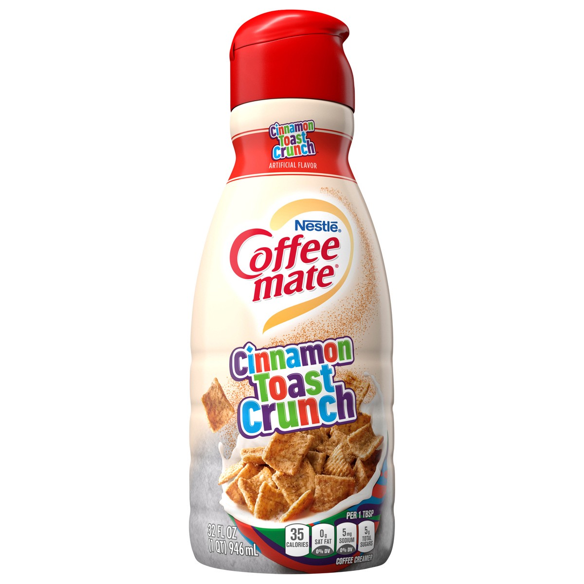 slide 2 of 11, Coffee mate Nestle Coffee mate Cinnamon Toast Crunch Liquid Coffee Creamer, 32 oz