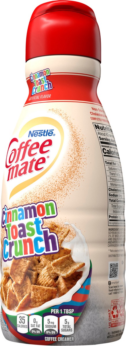 slide 5 of 11, Coffee mate Nestle Coffee mate Cinnamon Toast Crunch Liquid Coffee Creamer, 32 oz