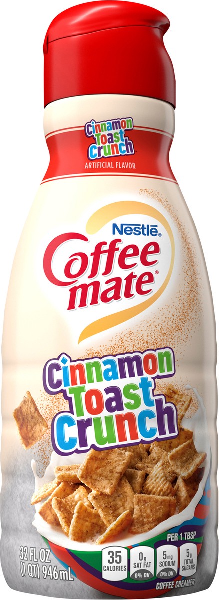 slide 9 of 11, Coffee mate Nestle Coffee mate Cinnamon Toast Crunch Liquid Coffee Creamer, 32 oz