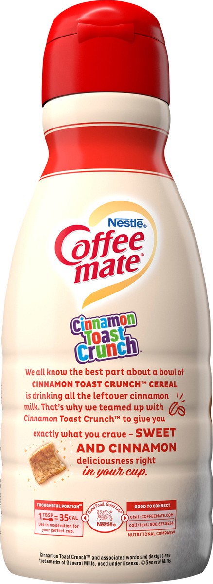 slide 10 of 11, Coffee mate Nestle Coffee mate Cinnamon Toast Crunch Liquid Coffee Creamer, 32 oz