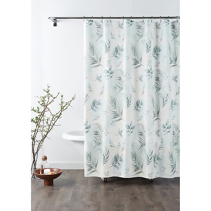 slide 1 of 4, Croscill Rothbury Shower Curtain - Sage Green, 70 in x 84 in