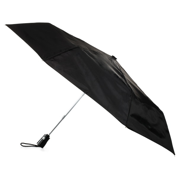 slide 1 of 1, totes Auto-Open And Close Umbrella, Medium, Black, 1 ct