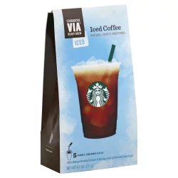 Starbucks Via Instant Sweetened Iced Coffee - 5 ct
