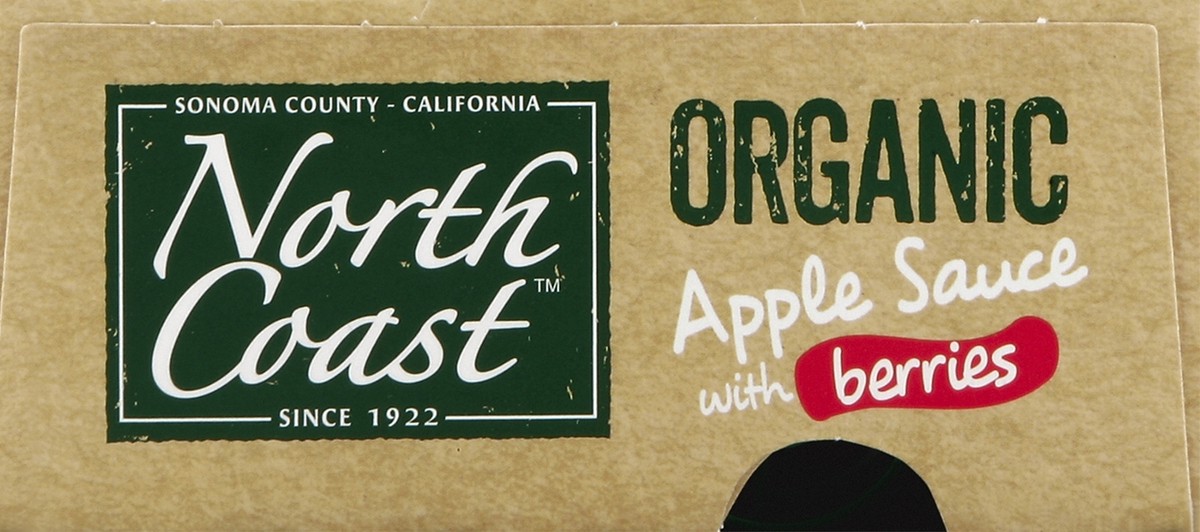 slide 2 of 4, North Coast Organic Applesauce With Berries, 4 ct; 3.2 oz
