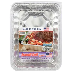 Handi-foil Medium Rack Roaster Pan & Lid 1 Each