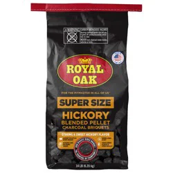 Royal Oak Hickory Blend Pellet Charcoal Briquets Super Size 14 lb