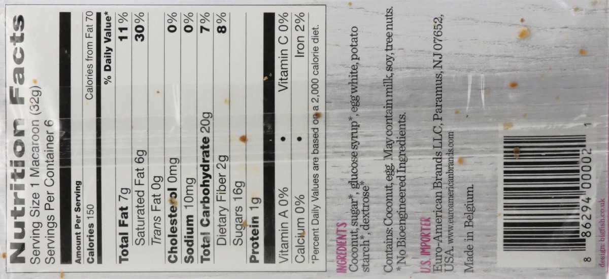 slide 7 of 12, Mrs. Crimble's Big Coconut Macaroons 6 ea, 6 ct