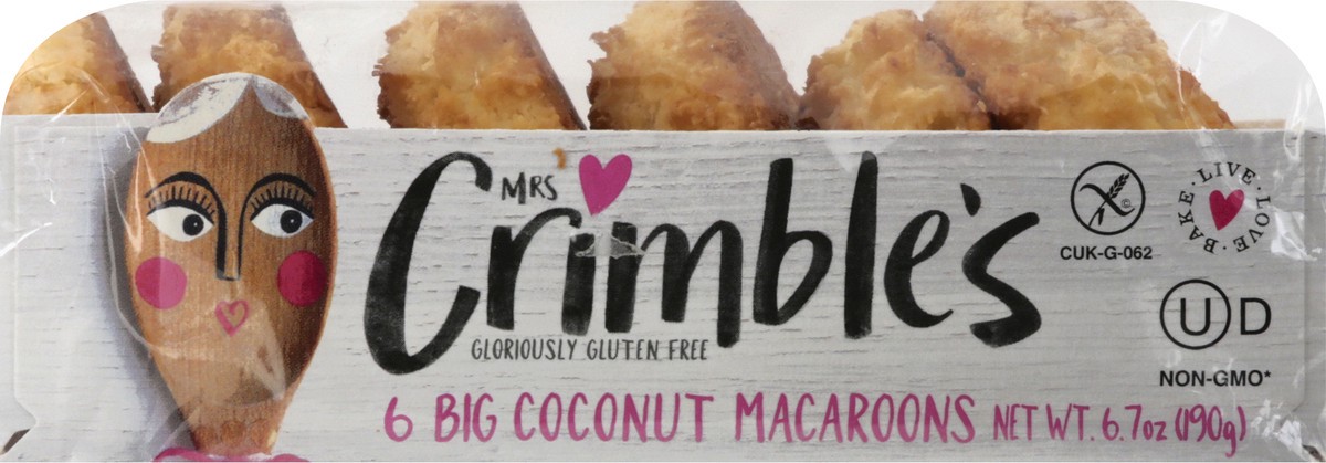 slide 2 of 12, Mrs. Crimble's Big Coconut Macaroons 6 ea, 6 ct