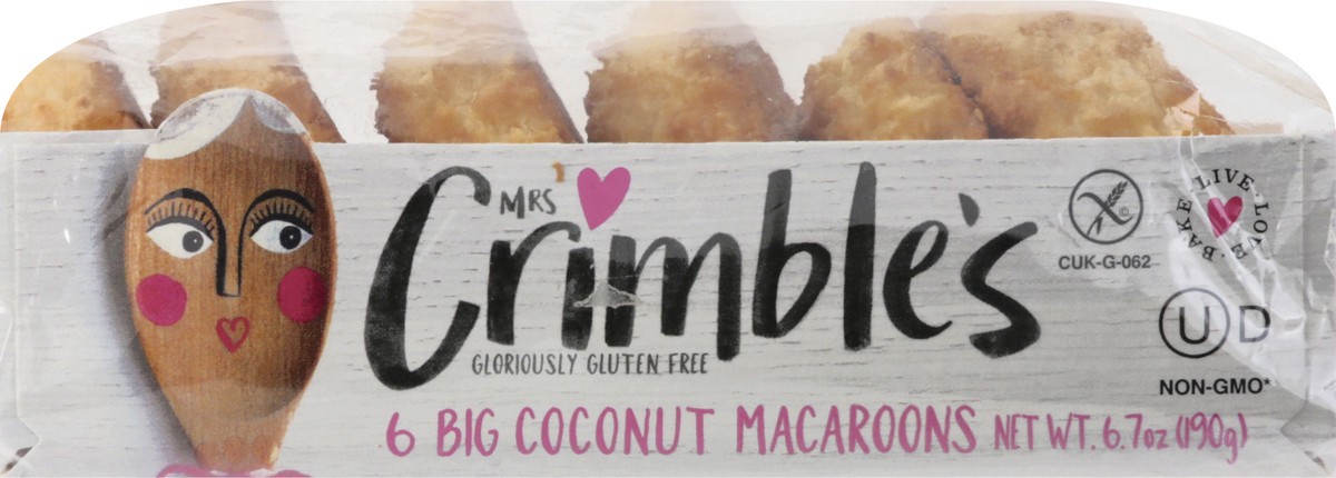 slide 1 of 12, Mrs. Crimble's Big Coconut Macaroons 6 ea, 6 ct