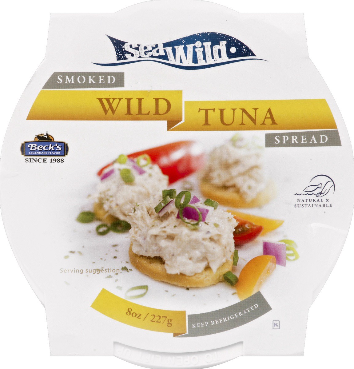 slide 3 of 3, Beck's Wild Tuna Spread 8 oz, 8 oz