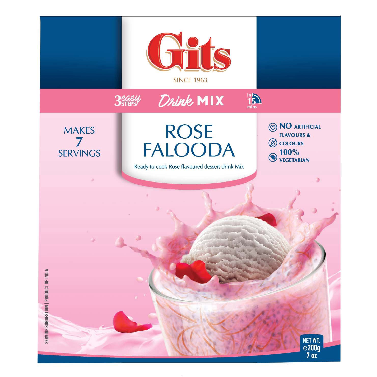 slide 1 of 1, Gits Rose Falooda Drink Mix - 7 oz, 7 oz