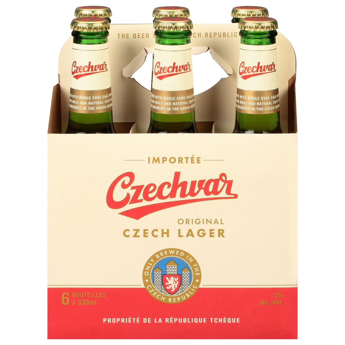 slide 1 of 1, Czechvar Lager, 6 ct; 12 oz