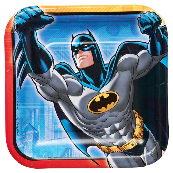 slide 1 of 2, Batman Square Plate, 7 Inch, 1 ct