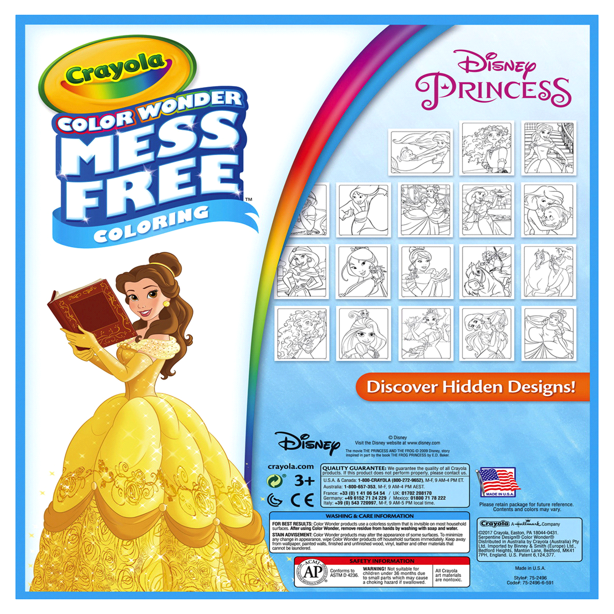 slide 2 of 7, Crayola Disney Princess Color Wonder Coloring Kit, 1 ct