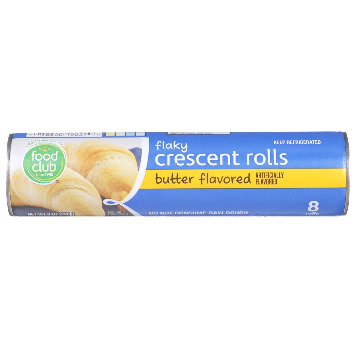 slide 1 of 9, Food Club Rolls Crescents Flaky Buttery, 8 oz