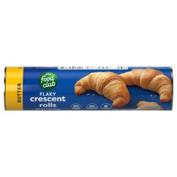 Food Club Rolls Crescents Flaky Buttery