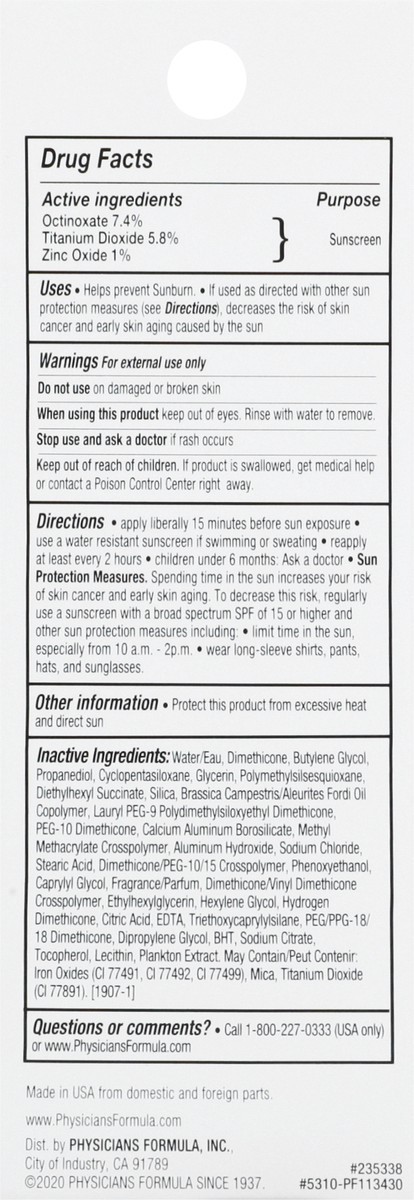 slide 4 of 9, Physicians Formula Physician's Formula Physicians Formula Natural Defense Medium Foundation Spf 30, 1 oz